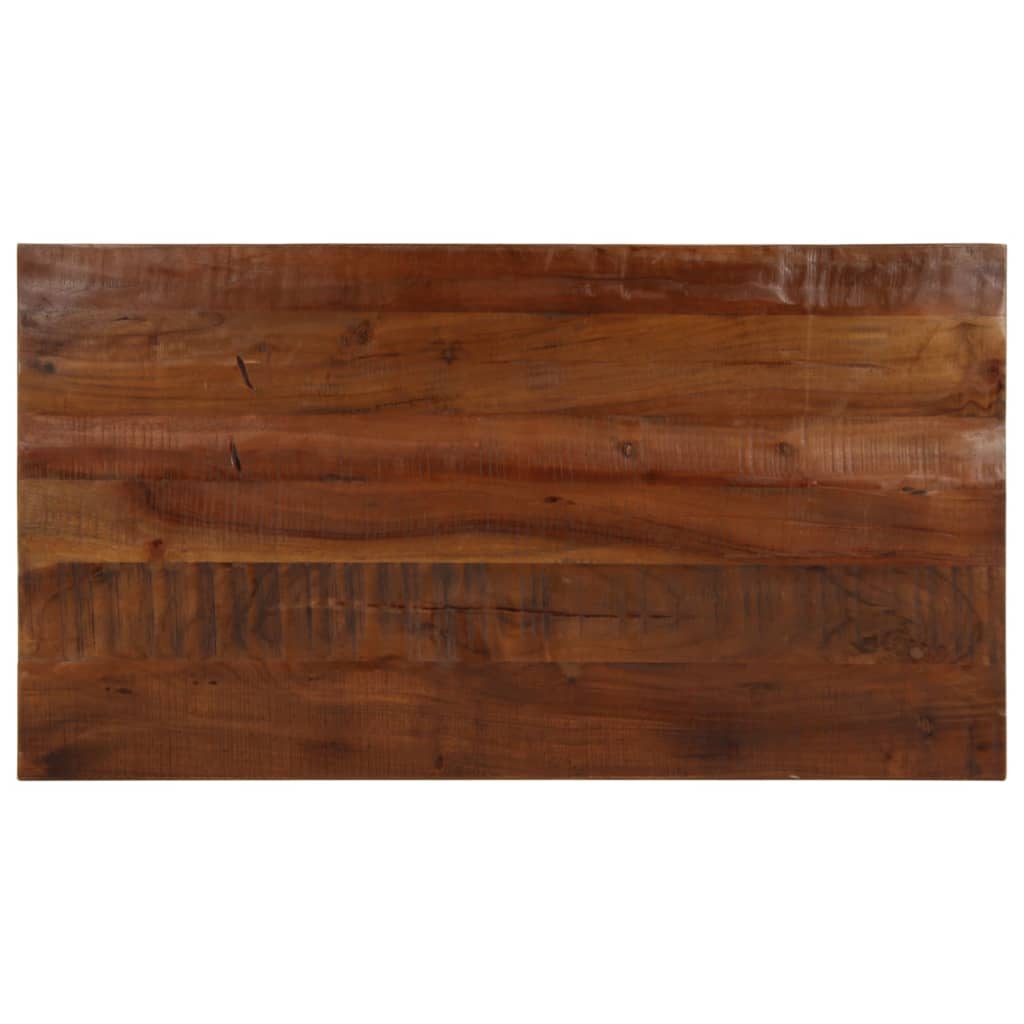 vidaXL Tischplatte 100x70x2,5 cm Rechteckig Altholz Massiv