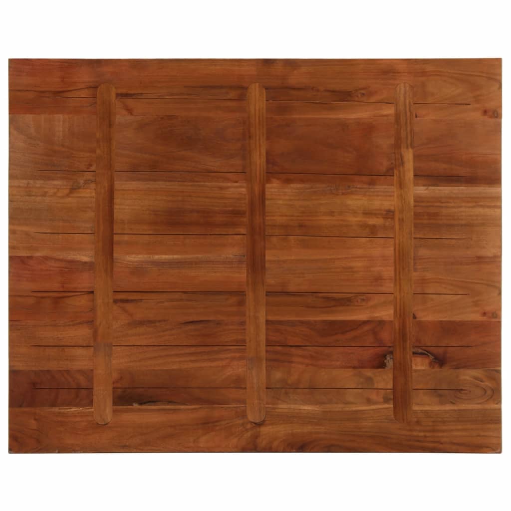 vidaXL Tischplatte 100x80x2,5 cm Rechteckig Altholz Massiv