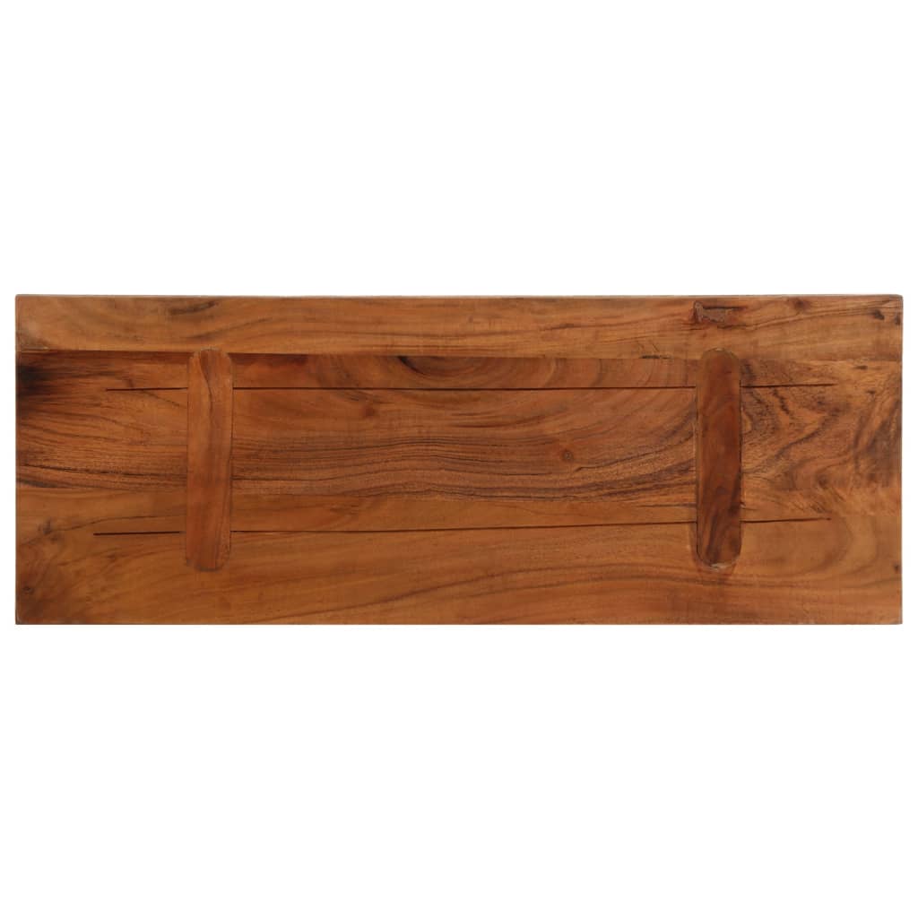 vidaXL Tischplatte 70x40x3,8 cm Rechteckig Altholz Massiv