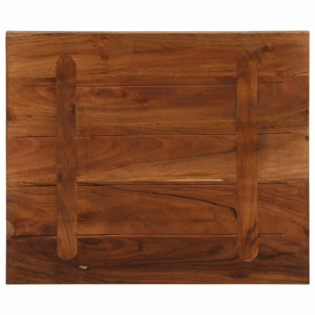 vidaXL Tischplatte 60x50x3,8 cm Rechteckig Altholz Massiv