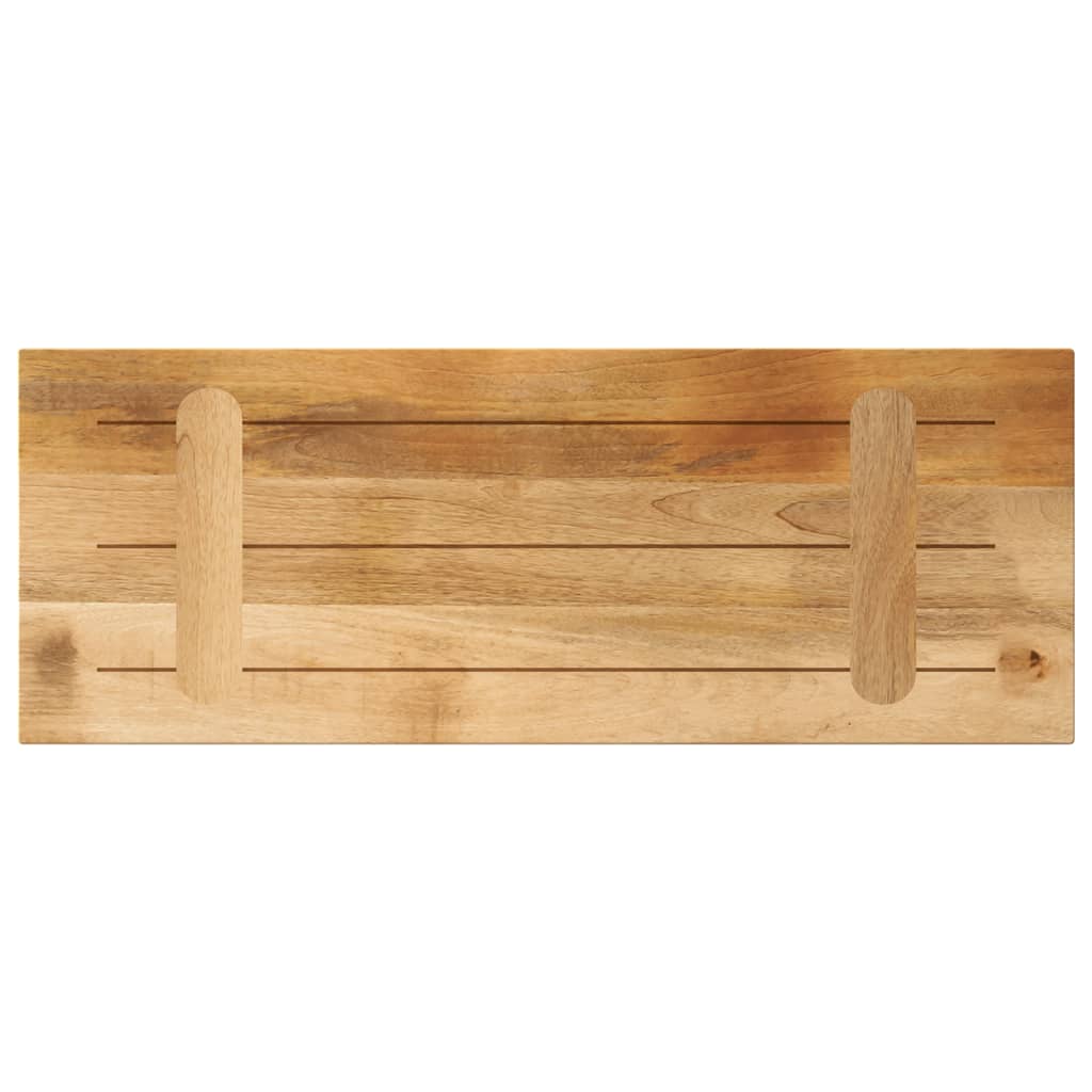 vidaXL Tischplatte 70x30x2,5 cm Rechteckig Raues Massivholz Mango