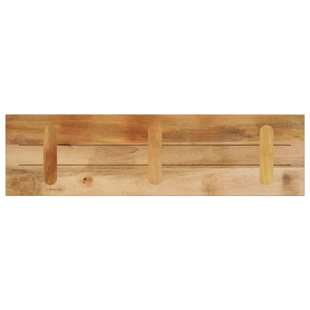 vidaXL Tischplatte 100x30x2,5 cm Rechteckig Raues Massivholz Mango