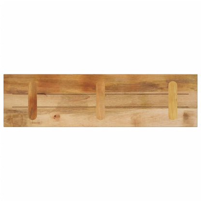 vidaXL Tischplatte 110x30x2,5 cm Rechteckig Raues Massivholz Mango