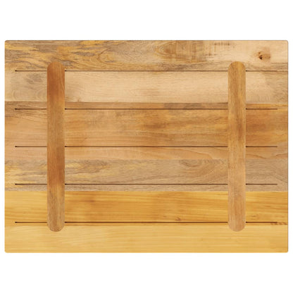 vidaXL Plateau de table 70x50x2,5 cm Rectangulaire Bois de manguier massif brut