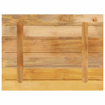 vidaXL Tischplatte 90x50x2,5 cm Rechteckig Raues Massivholz Mango