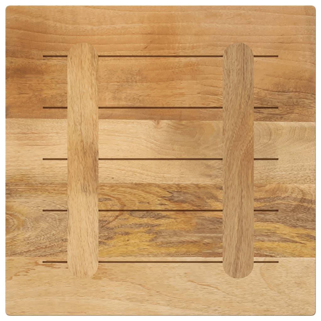 vidaXL Tischplatte 60x60x1,5 cm Quadratisch Raues Massivholz Mango