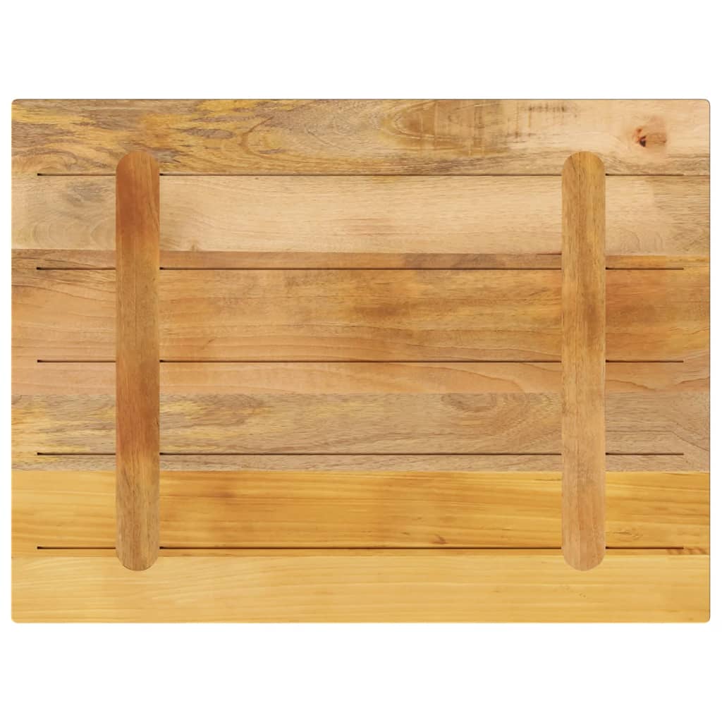 vidaXL Tischplatte 80x60x1,5 cm Rechteckig Raues Massivholz Mango