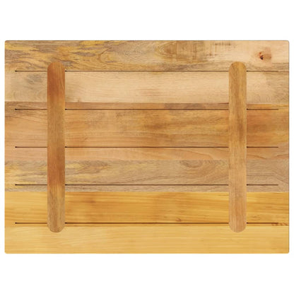 vidaXL Tischplatte 90x60x1,5 cm Rechteckig Raues Massivholz Mango