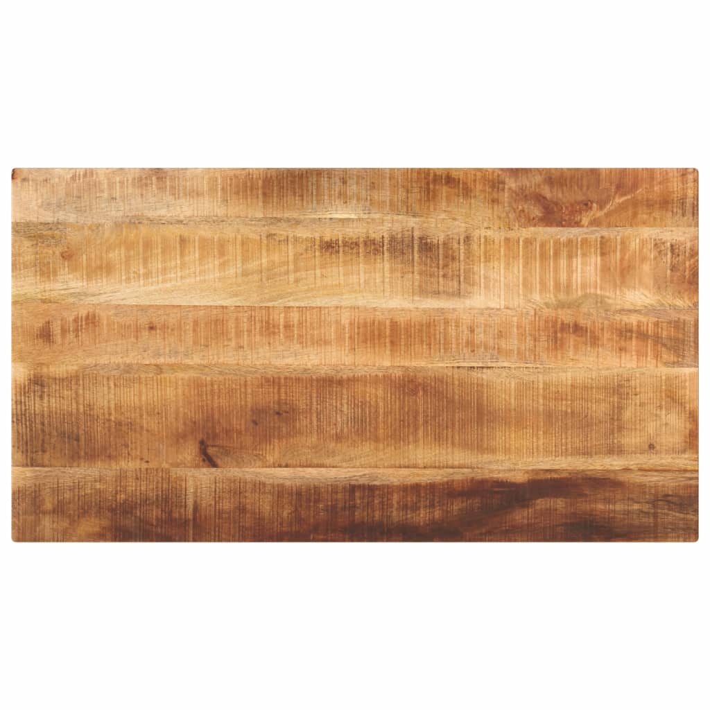vidaXL Tischplatte 120x60x1,5 cm Rechteckig Raues Massivholz Mango