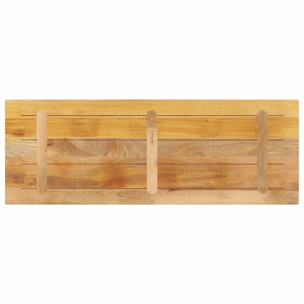 vidaXL Tischplatte 140x60x2,5 cm Rechteckig Raues Massivholz Mango