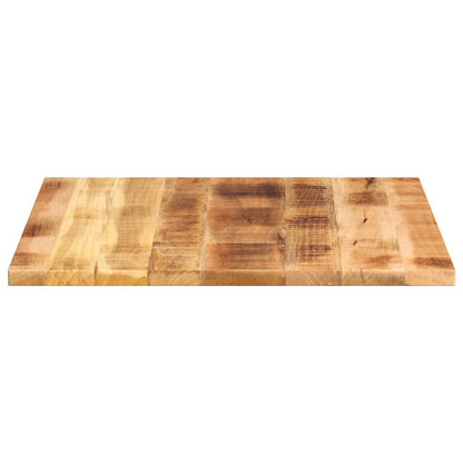 vidaXL Tischplatte 80x80x2,5 cm Quadratisch Raues Massivholz Mango