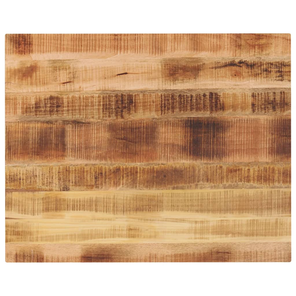 vidaXL Tischplatte 90x80x2,5 cm Rechteckig Raues Massivholz Mango