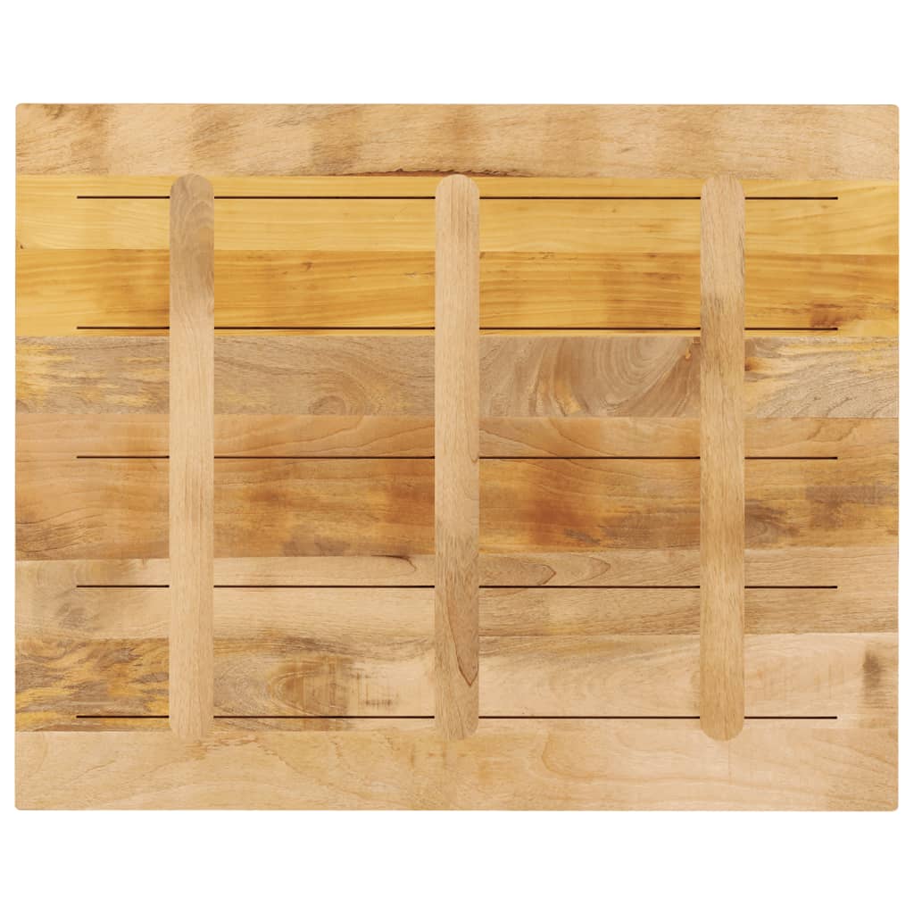 vidaXL Tischplatte 90x80x2,5 cm Rechteckig Raues Massivholz Mango