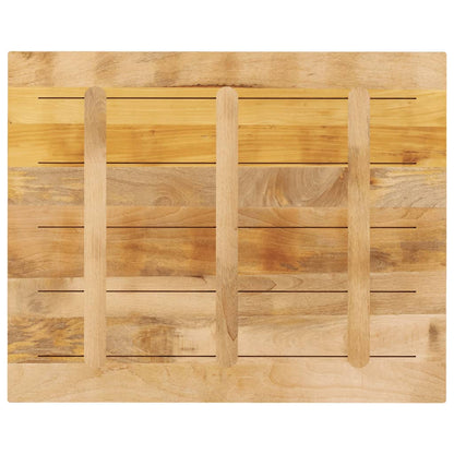 vidaXL Tischplatte 90x80x2,5 cm Rechteckig Raues Massivholz Mango