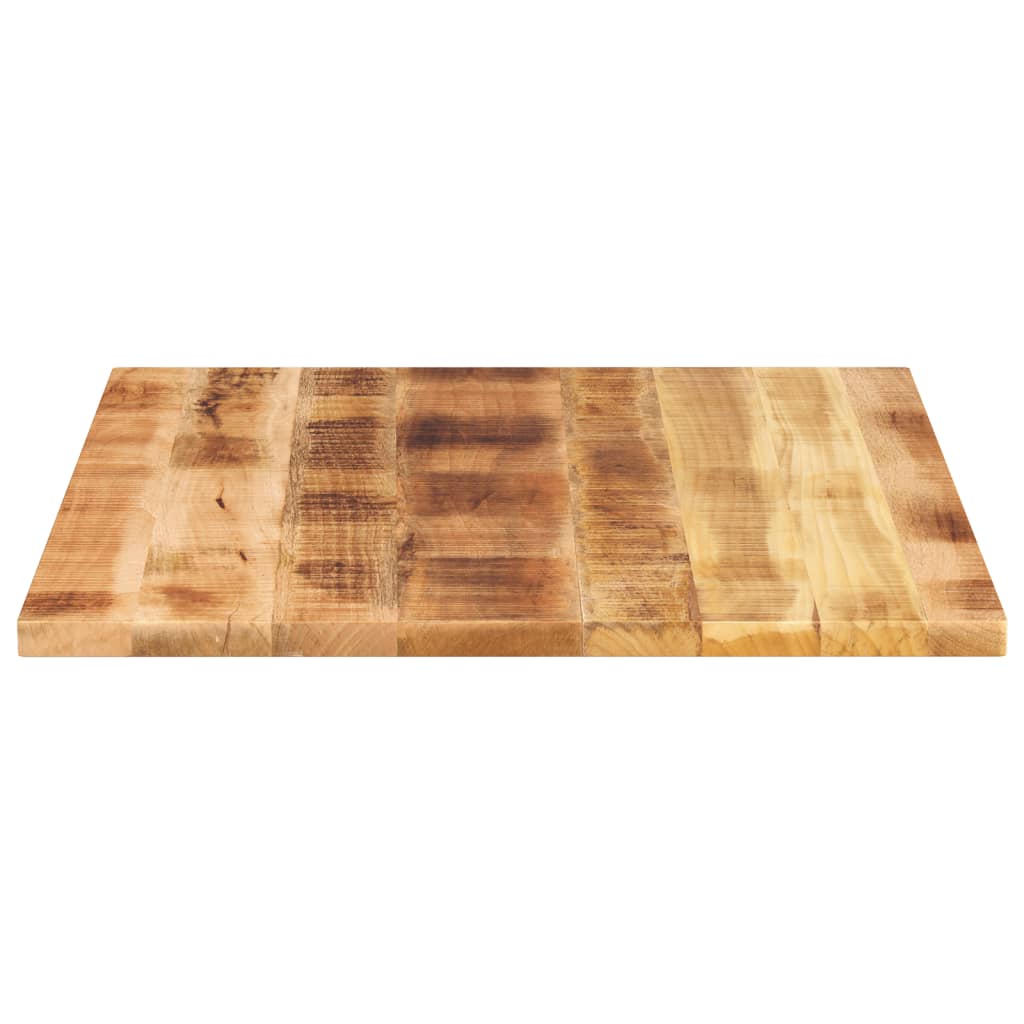 vidaXL Tischplatte 100x80x2,5 cm Rechteckig Raues Massivholz Mango