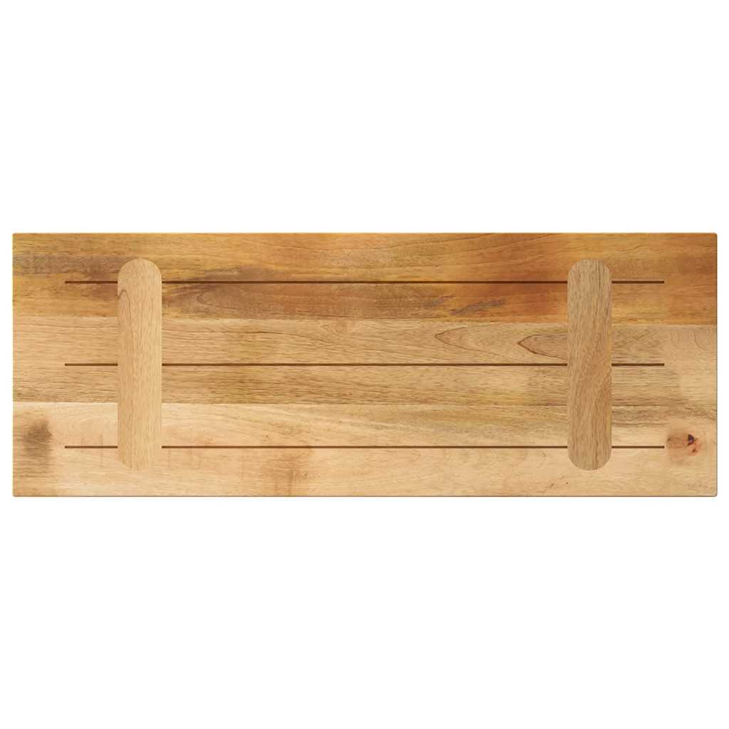 vidaXL Tischplatte 70x40x3,8 cm Rechteckig Raues Massivholz Mango