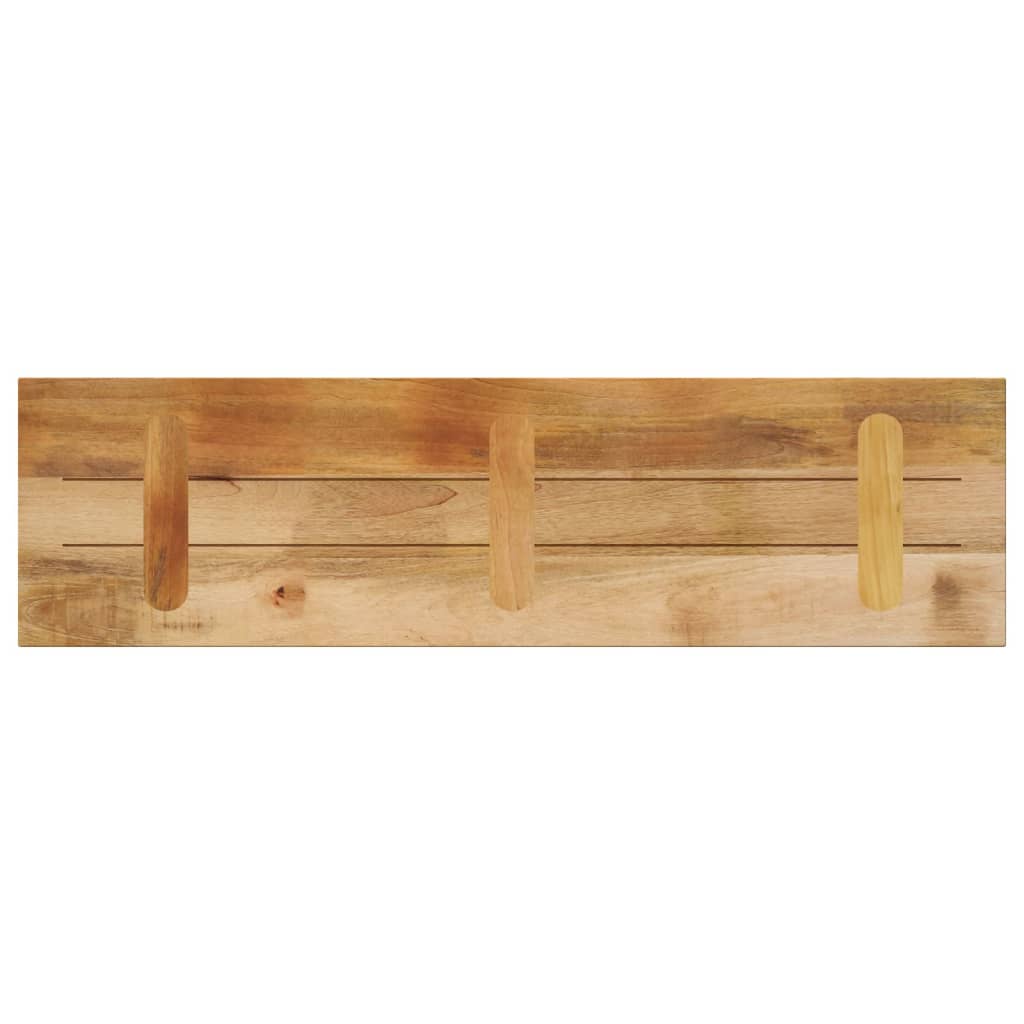 vidaXL Plateau de table 110x40x3,8 cm Rectangulaire Bois de manguier massif brut
