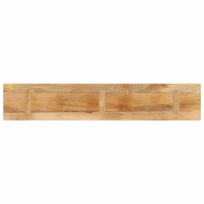 vidaXL Tischplatte 140x40x3,8 cm Rechteckig Raues Massivholz Mango