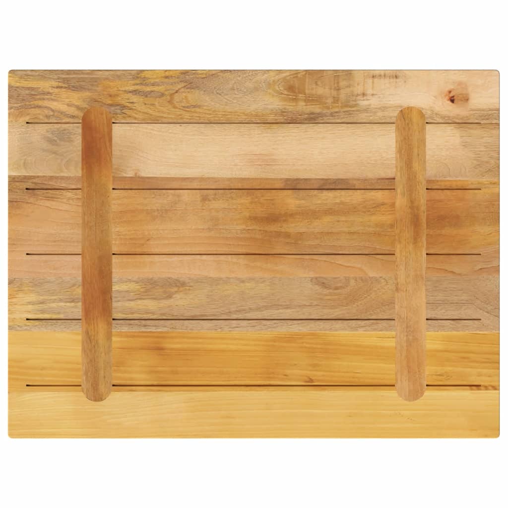 vidaXL Tischplatte 80x50x3,8 cm Rechteckig Raues Massivholz Mango
