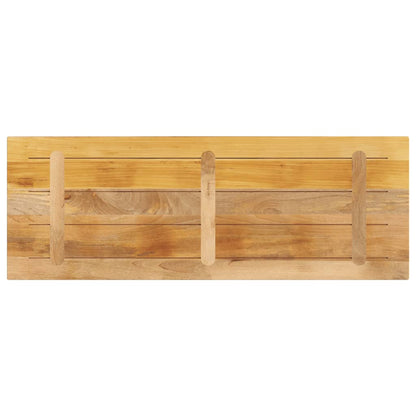vidaXL Tischplatte 140x50x3,8 cm Rechteckig Raues Massivholz Mango