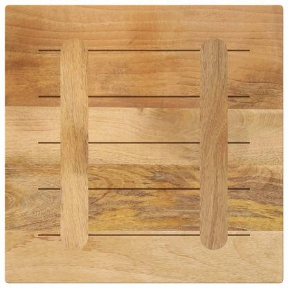 vidaXL Tischplatte 60x60x3,8 cm Quadratisch Raues Massivholz Mango