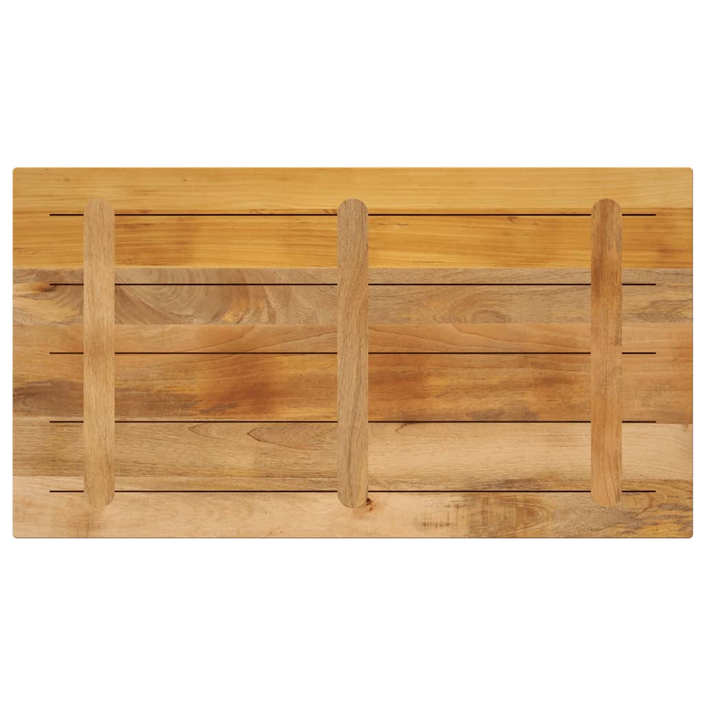 vidaXL Tischplatte 120x60x3,8 cm Rechteckig Raues Massivholz Mango