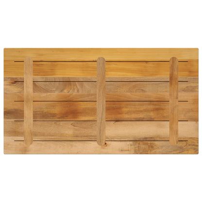 vidaXL Plateau de table 120x70x3,8 cm Rectangulaire Bois de manguier massif brut
