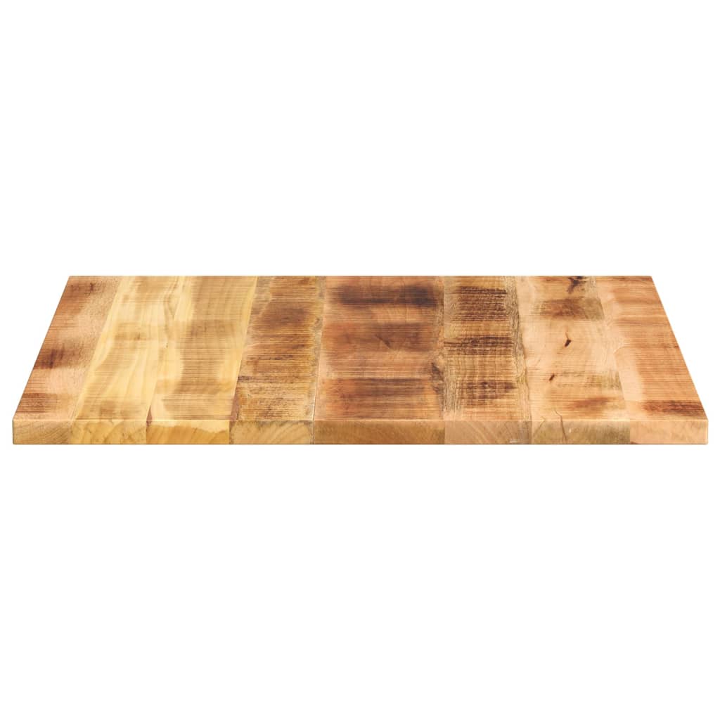 vidaXL Tischplatte 80x80x3,8 cm Quadratisch Raues Massivholz Mango