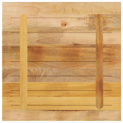 vidaXL Tischplatte 80x80x3,8 cm Quadratisch Raues Massivholz Mango