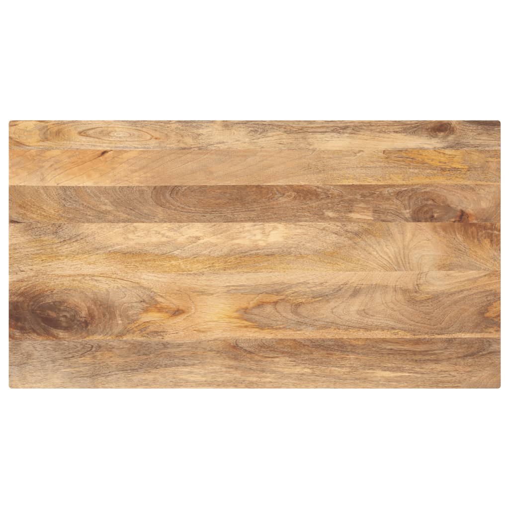 vidaXL Tischplatte 110x70x2,5 cm Rechteckig Massivholz Mango