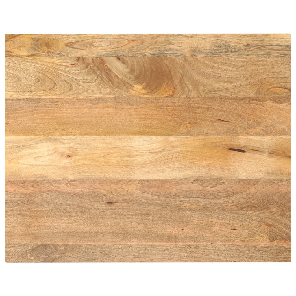 vidaXL Tischplatte 100x80x3,8 cm Rechteckig Massivholz Mango