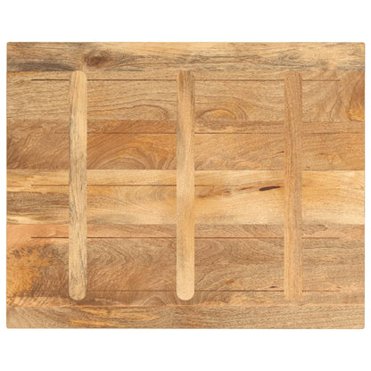 vidaXL Tischplatte 100x80x3,8 cm Rechteckig Massivholz Mango