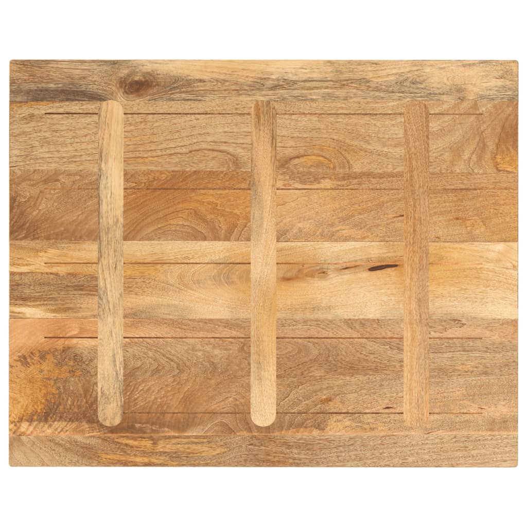 vidaXL Tischplatte 110x80x3,8 cm Rechteckig Massivholz Mango