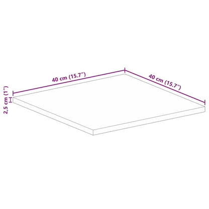 vidaXL Tischplatte 40x40x2,5 cm Quadratisch Massivholz Mango