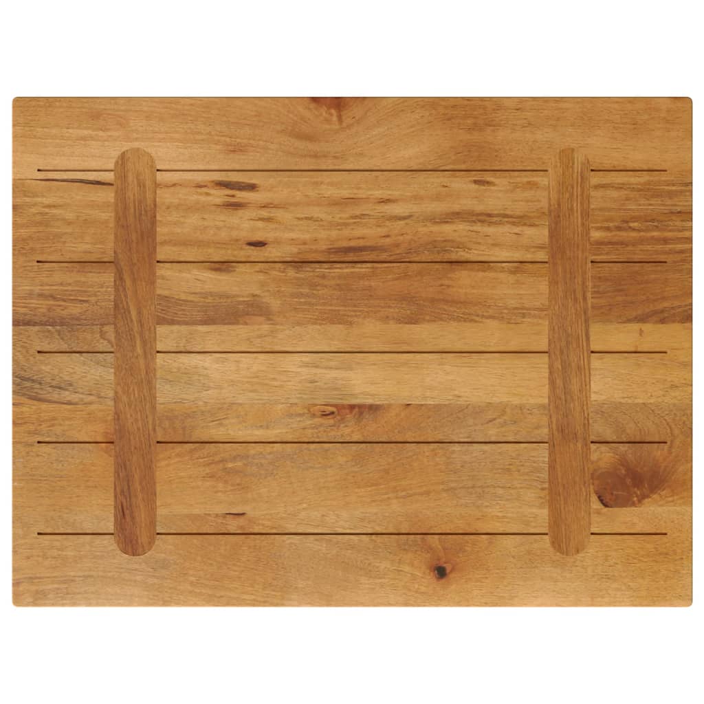 vidaXL Tischplatte 90x70x2,5 cm Rechteckig Massivholz Mango