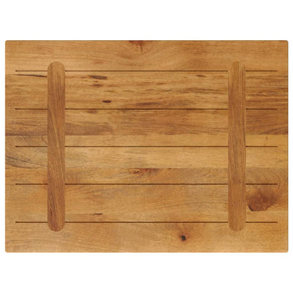 vidaXL Tischplatte 90x70x2,5 cm Rechteckig Massivholz Mango