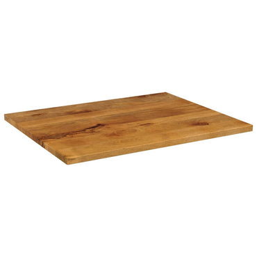 vidaXL Tischplatte 100x80x2,5 cm Rechteckig Massivholz Mango