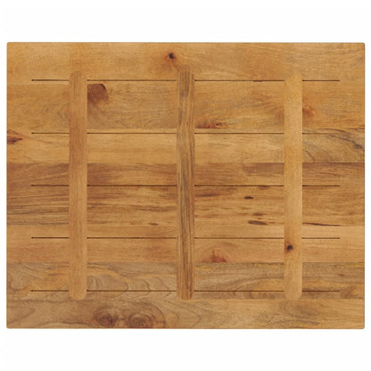 vidaXL Tischplatte 110x80x2,5 cm Rechteckig Massivholz Mango