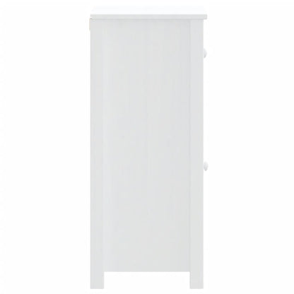 vidaXL Badschrank BERG Weiß 40x34x80 cm Massivholz Kiefer