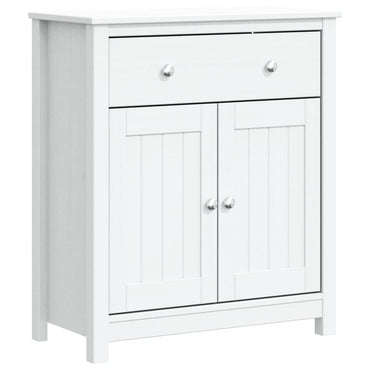vidaXL Badschrank BERG Weiß 69,5x34x80 cm Massivholz Kiefer