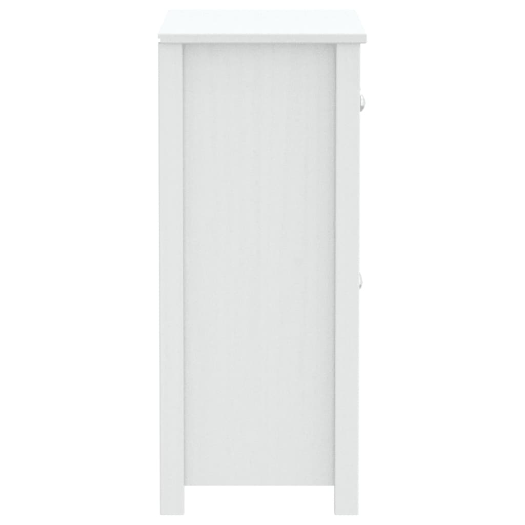 vidaXL Badschrank BERG Weiß 69,5x34x80 cm Massivholz Kiefer