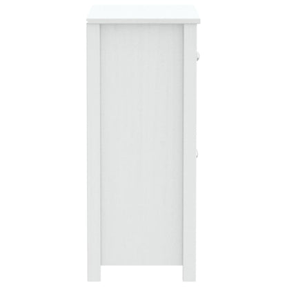 vidaXL Badschrank BERG Weiß 69,5x34x80 cm Massivholz Kiefer