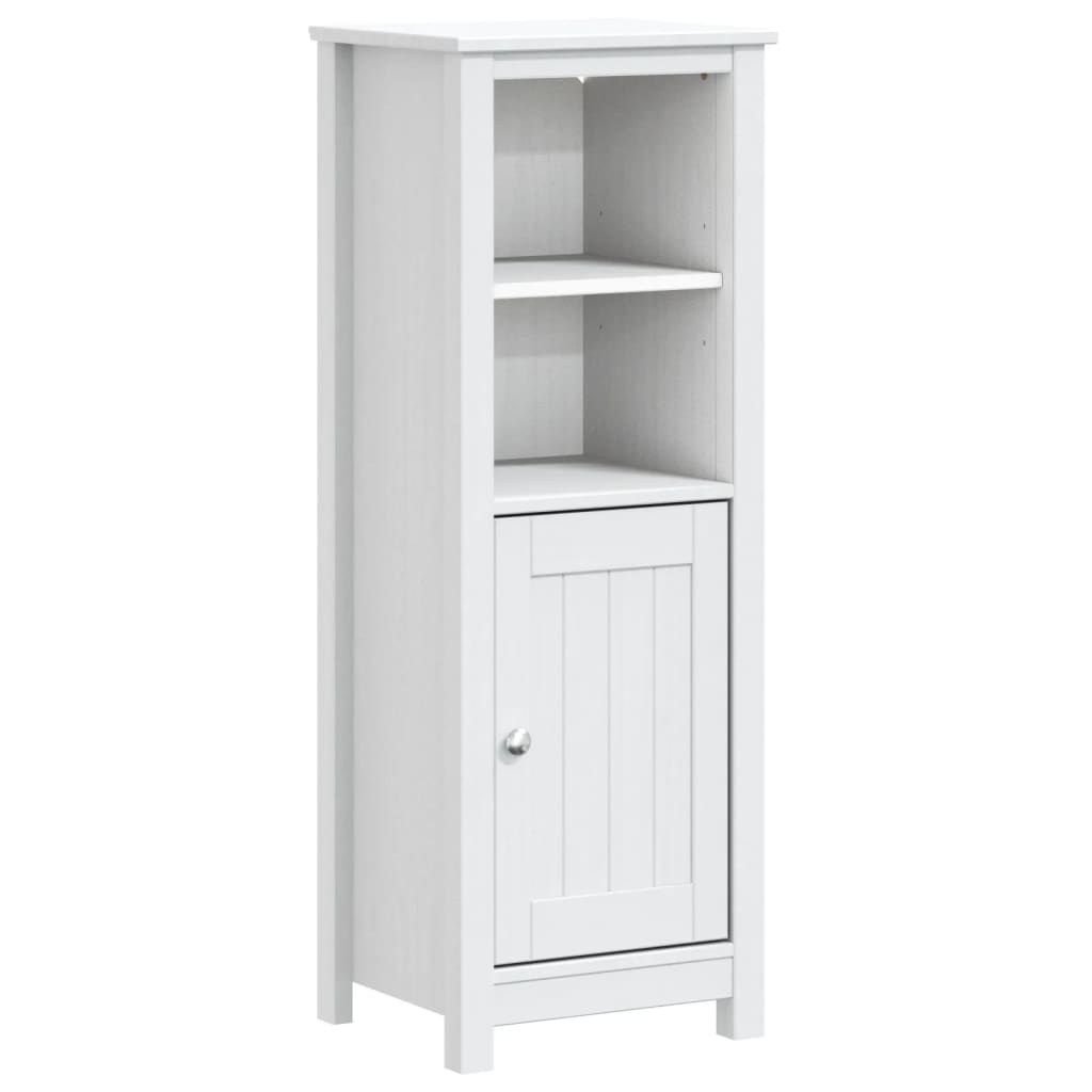 vidaXL Badschrank BERG Weiß 40x34x110 cm Massivholz Kiefer