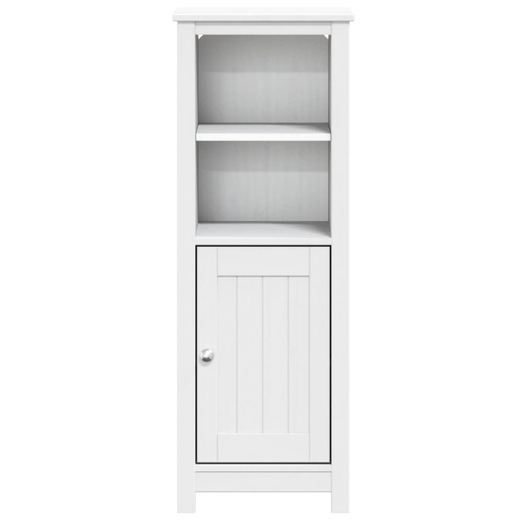 vidaXL Badschrank BERG Weiß 40x34x110 cm Massivholz Kiefer