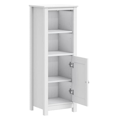 vidaXL Badschrank BERG Weiß 40x34x110 cm Massivholz Kiefer