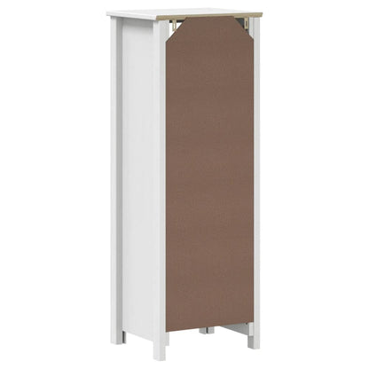 vidaXL Badschrank BERG Weiß 40x34x110 cm Massivholz Kiefer