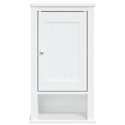 vidaXL Bad-Wandschrank BERG Weiß 40x27x71,5 cm Massivholz Kiefer