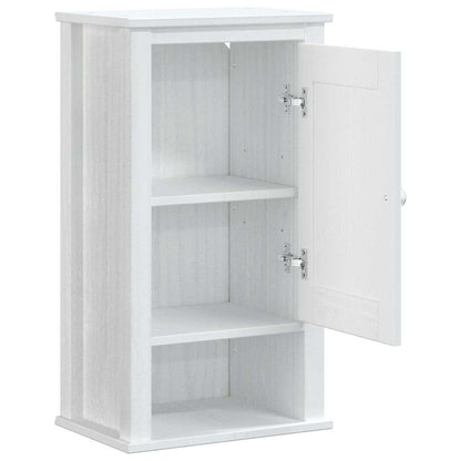 vidaXL Bad-Wandschrank BERG Weiß 40x27x71,5 cm Massivholz Kiefer