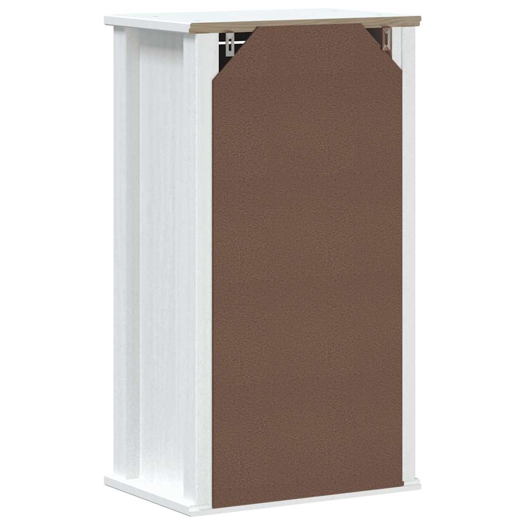 vidaXL Bad-Wandschrank BERG Weiß 40x27x71,5 cm Massivholz Kiefer