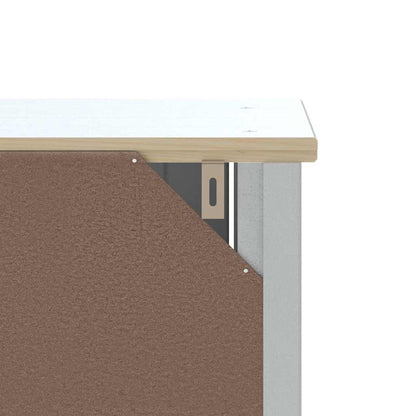 vidaXL Bad-Wandschrank BERG Weiß 40x27x71,5 cm Massivholz Kiefer